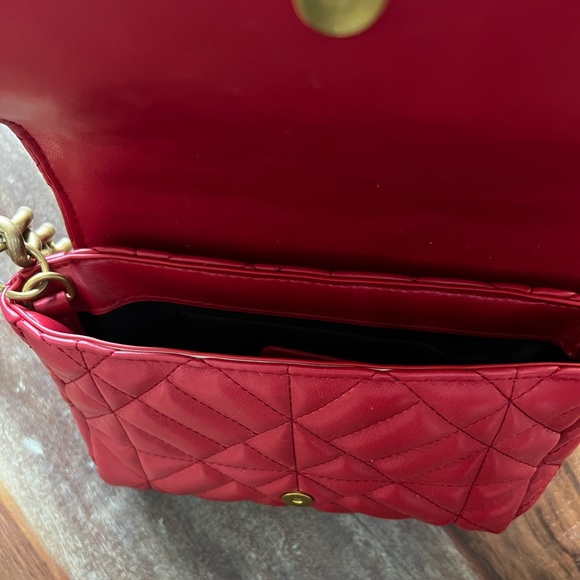 Red quilted Zara shoulder bag - Picture 2 of 3